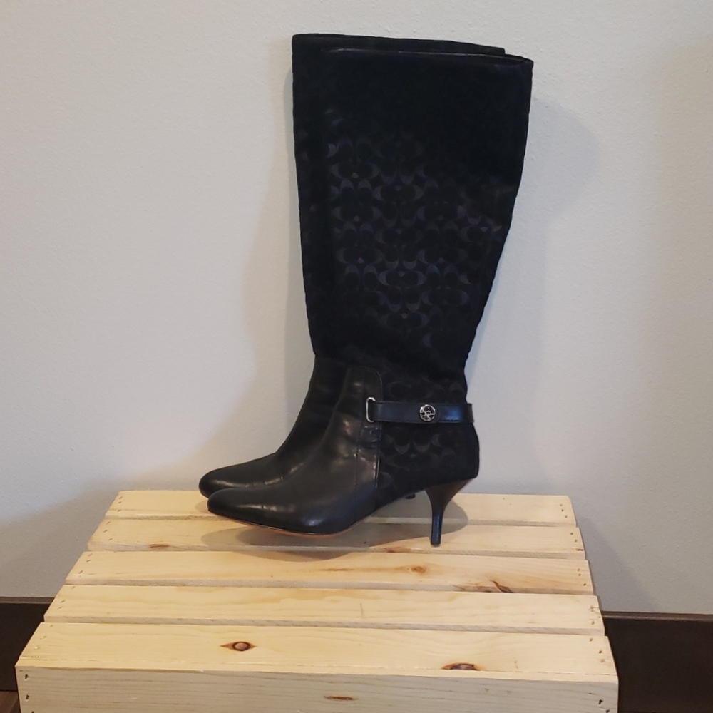Fara Suede Black and Leather Boot